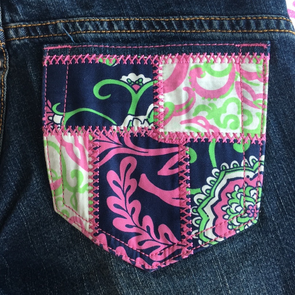 Lilly Pulitzer Jeans with Patchwork Pockets